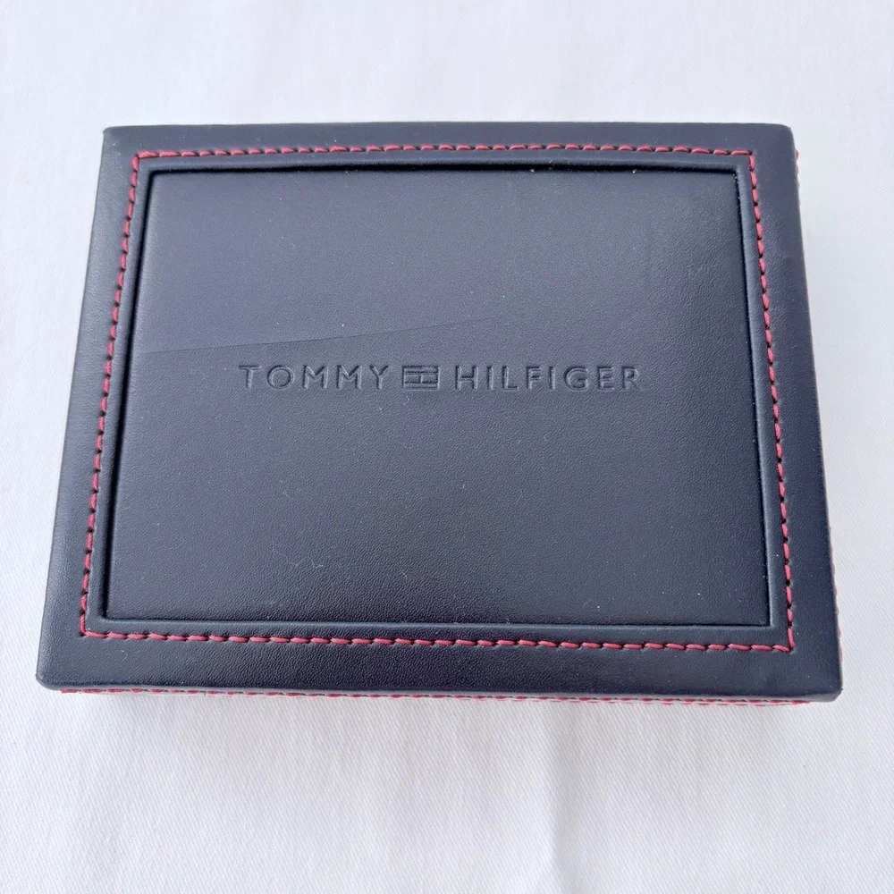 Tommy Hilfiger Bifold Wallet NS Brown Leather RFID Protection Boxed